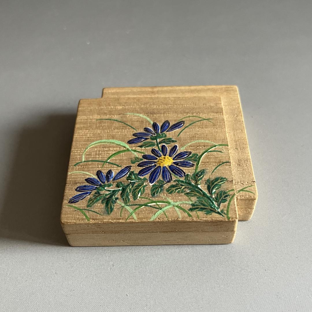 色紙香合　瓢利作　茶道具