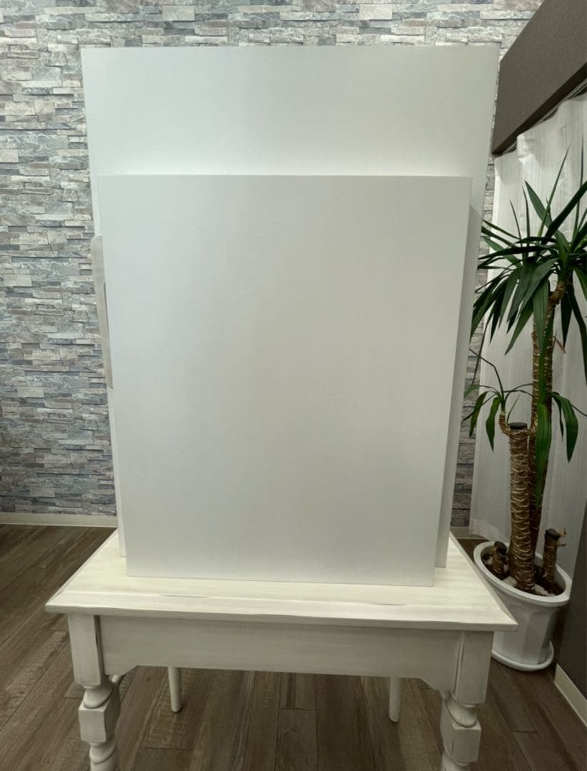 【シャビーシック】天然木製片面ドレッサーLOUISⅡ（ルイⅡ取りに来てくれる方