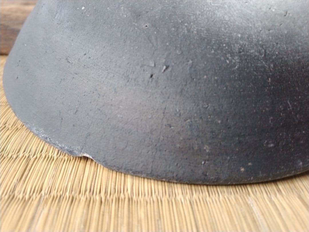 平安～鎌倉時代　黒色土器碗　骨董　古美術　発掘品　茶碗　酒器　土器　瓦器