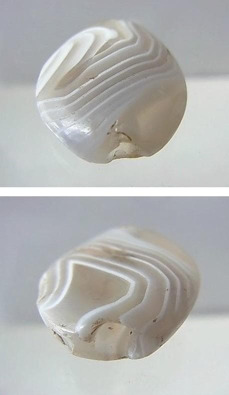 ★J0101★古代石 (62) オニキス 縞瑪瑙　アミュレットビーズ