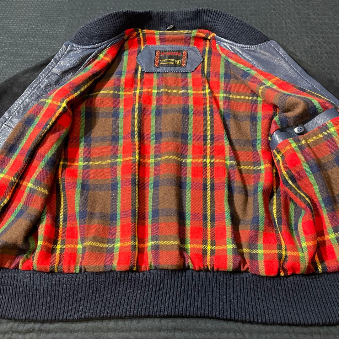 高級希少　McGREGOR sheep suede bomber jacket
