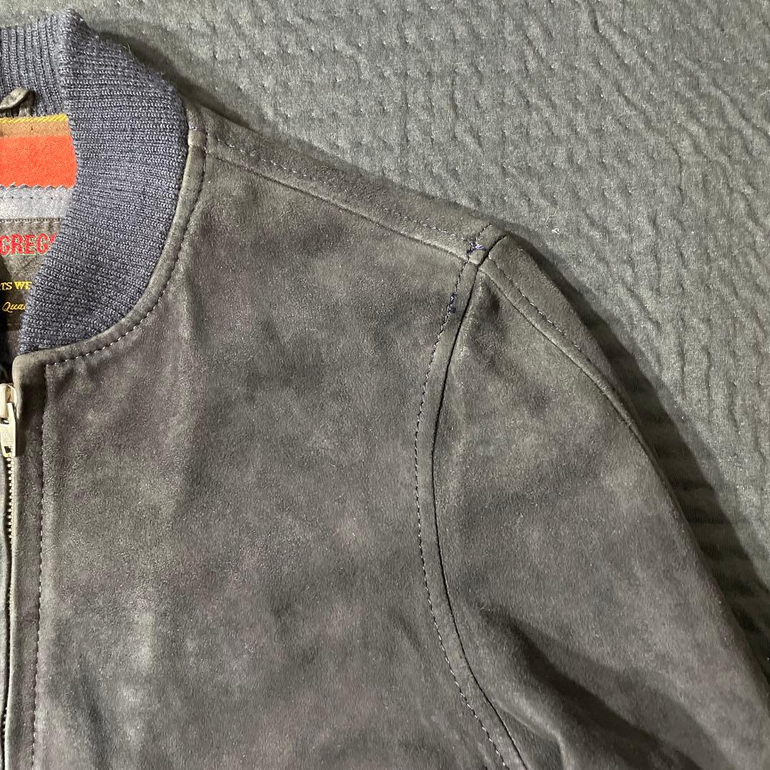 高級希少　McGREGOR sheep suede bomber jacket