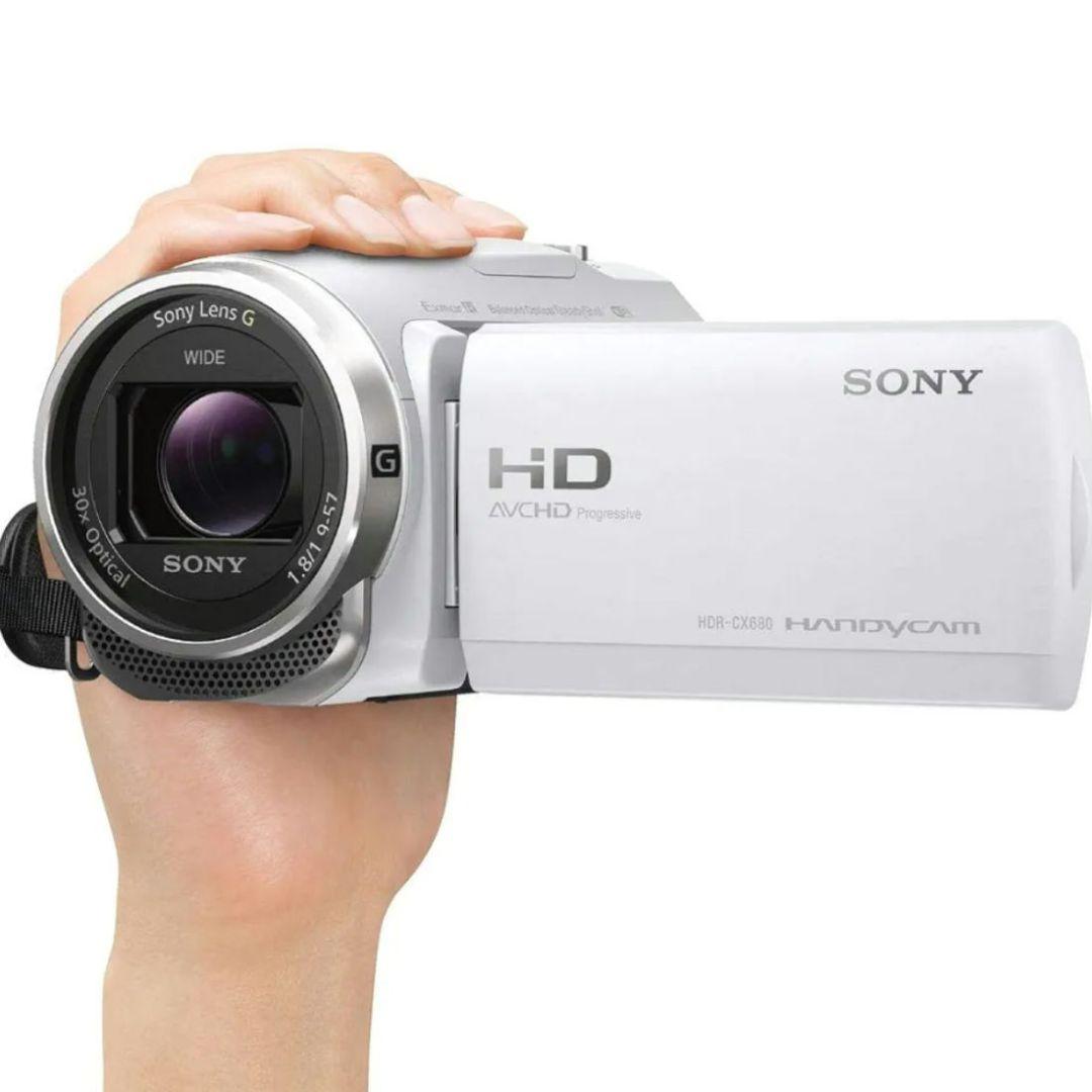 SONY(ソニー) ビデオカメラ Handycam HDR-CX680 ホワイト