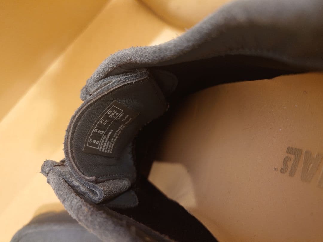 靴 CLARKS wallabee GTX Blue/Grey Sde UK8