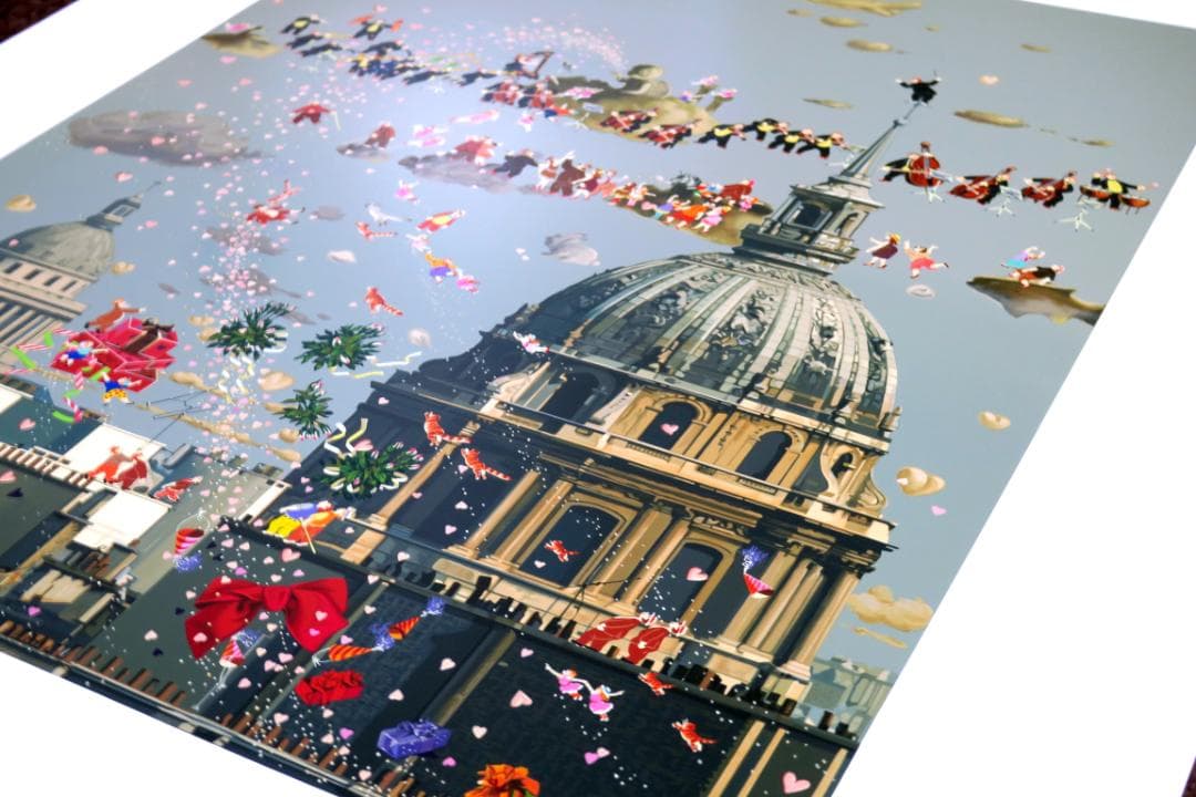 【ヒロ・ヤマガタ】　パリスオーケストラ　シルクスクリーンシート　山形博導　額装可