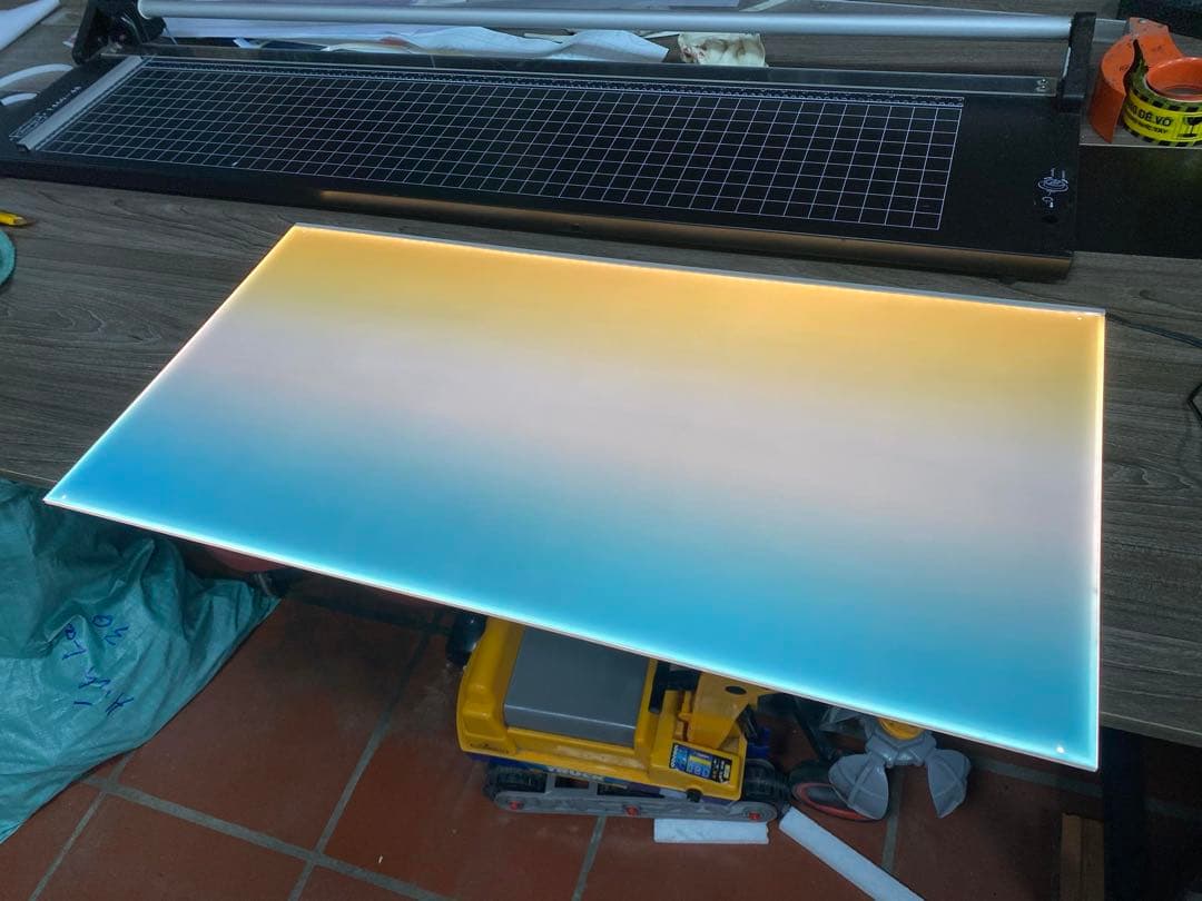 新品未使用　ライトスクリーン　アクアリウム　LED RGB 60cm×36cm