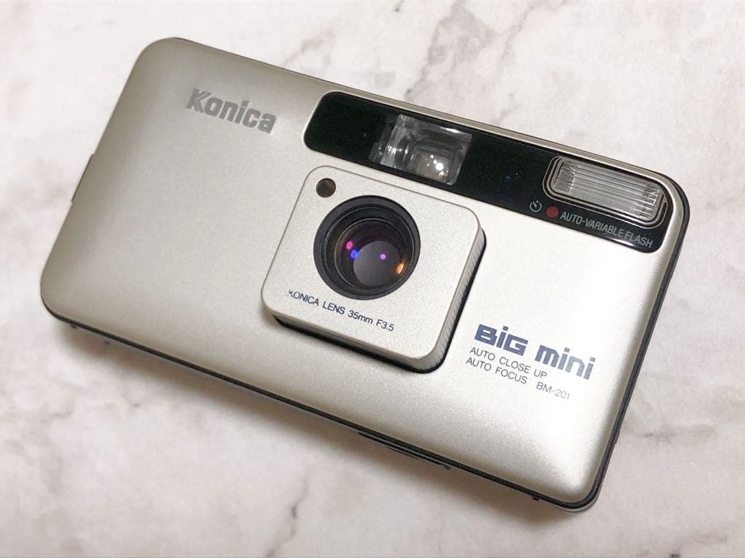 【完動品•動作良好•現像済】コニカ Konica Big mini BM-201