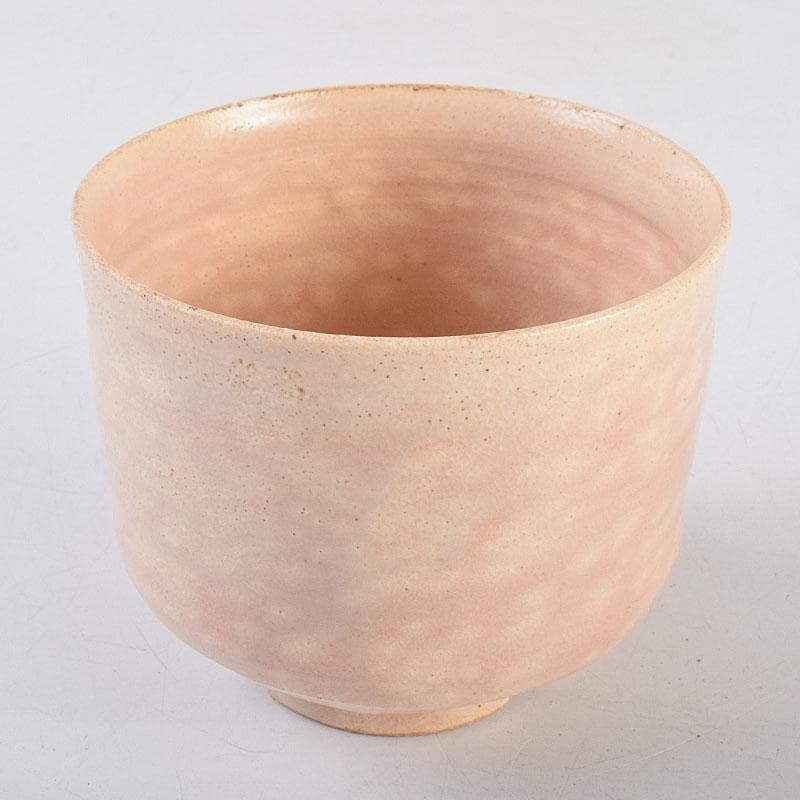 茶道具　志野焼　立鶴絵　茶碗　在銘　時代箱　V　R9374