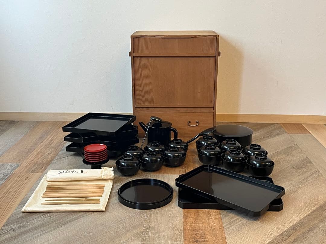 懐石道具一式　揃い　茶道具　木製漆器