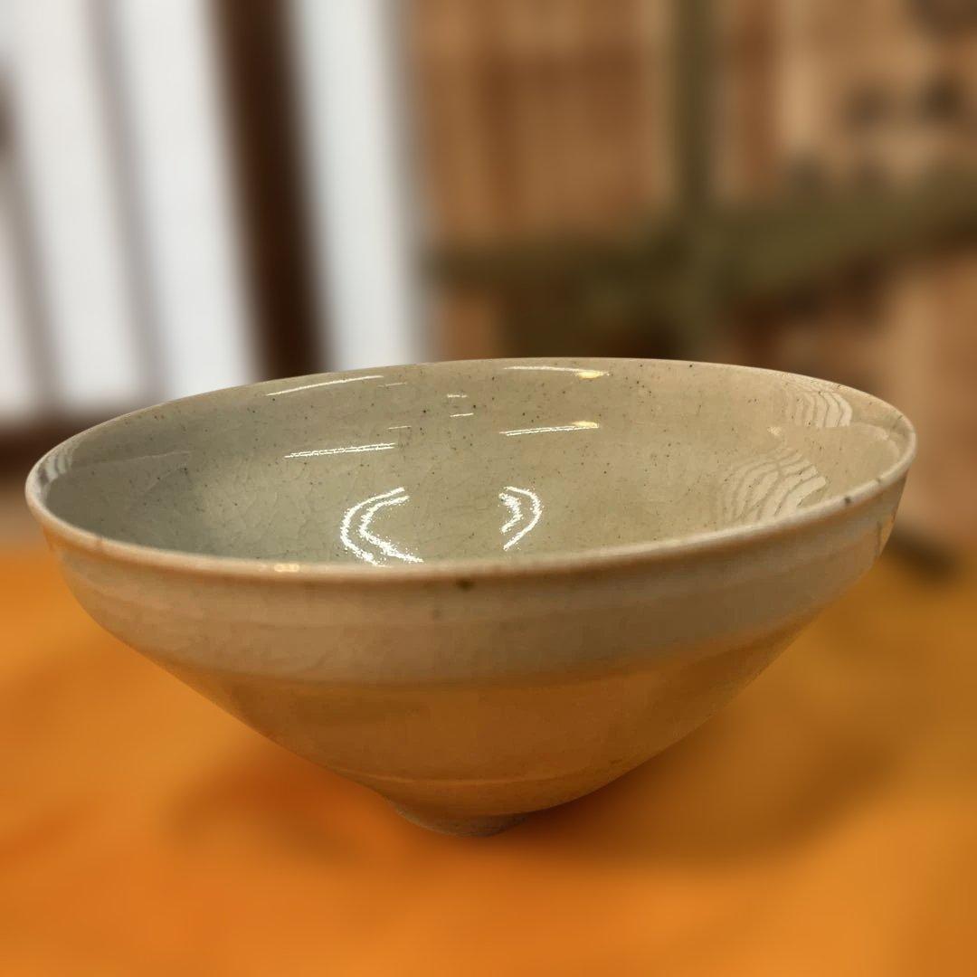 茶道具　白天目茶碗　加藤唐三郎　造　(尾州徳川家御用窯) 共箱　N286TK