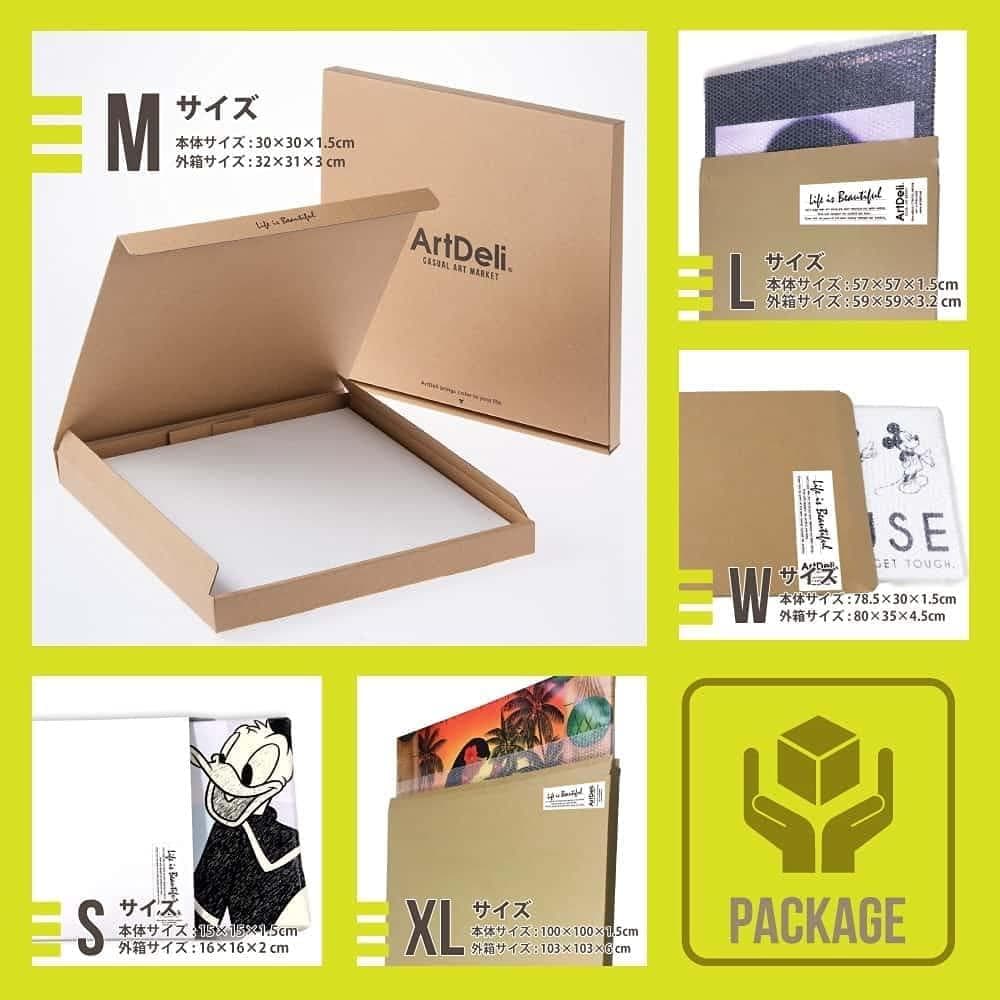 ボーダー カラフル アートパネル日本製 pop-0003_30× 30_新品