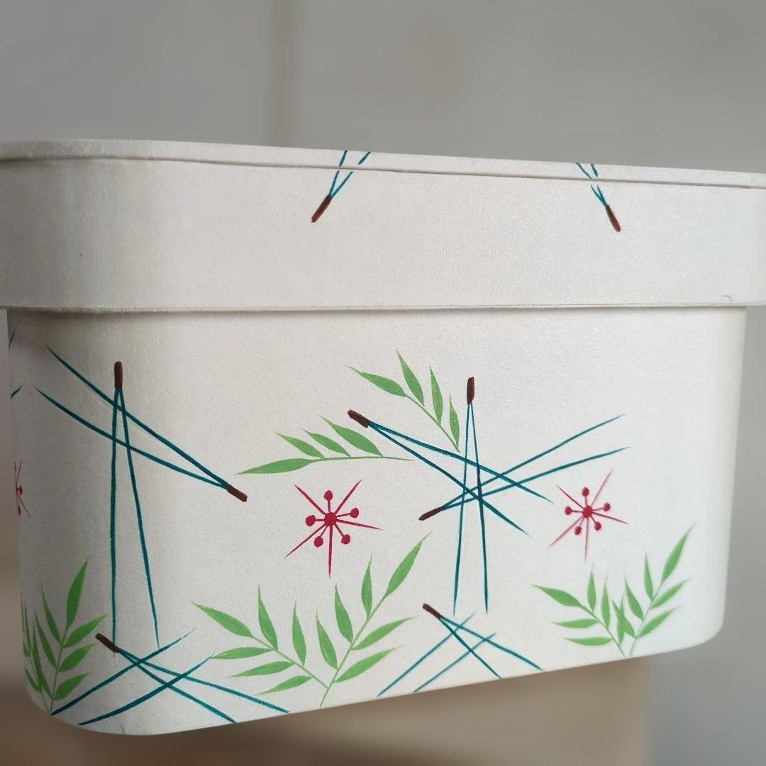 猗々斎好 蓬莱 茶箱　茶道具　木製　木箱　お点前　松葉　美品