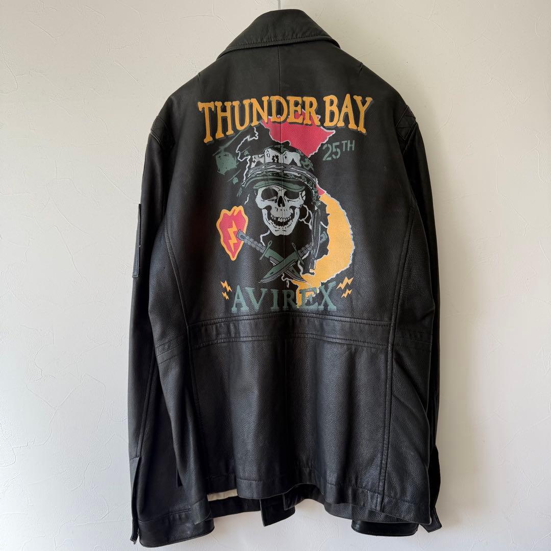 中古　アヴィレックス　サンダーベイ　レザージャケット