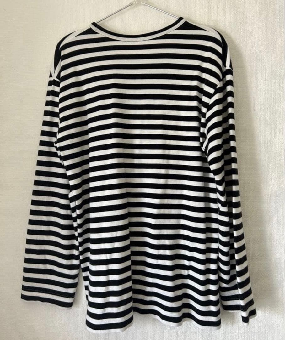 【コムデギャルソン】ボーダーロンT Lサイズ