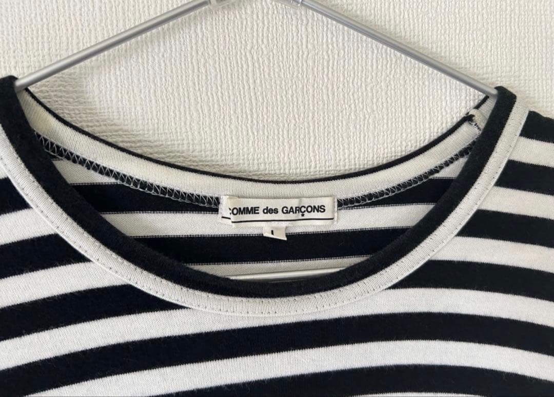 【コムデギャルソン】ボーダーロンT Lサイズ
