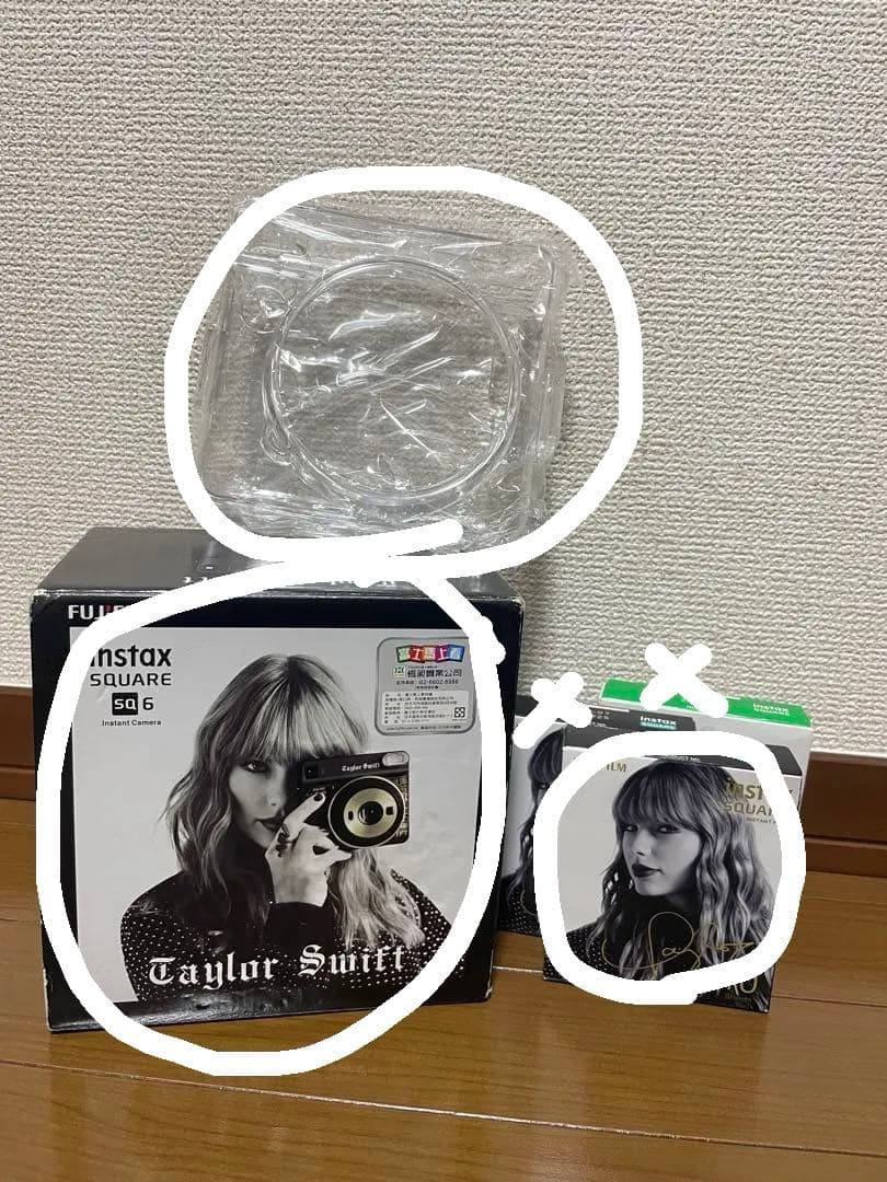 【新品：本体カバー,フィルム付き】Taylorデザインinstax SQUARE
