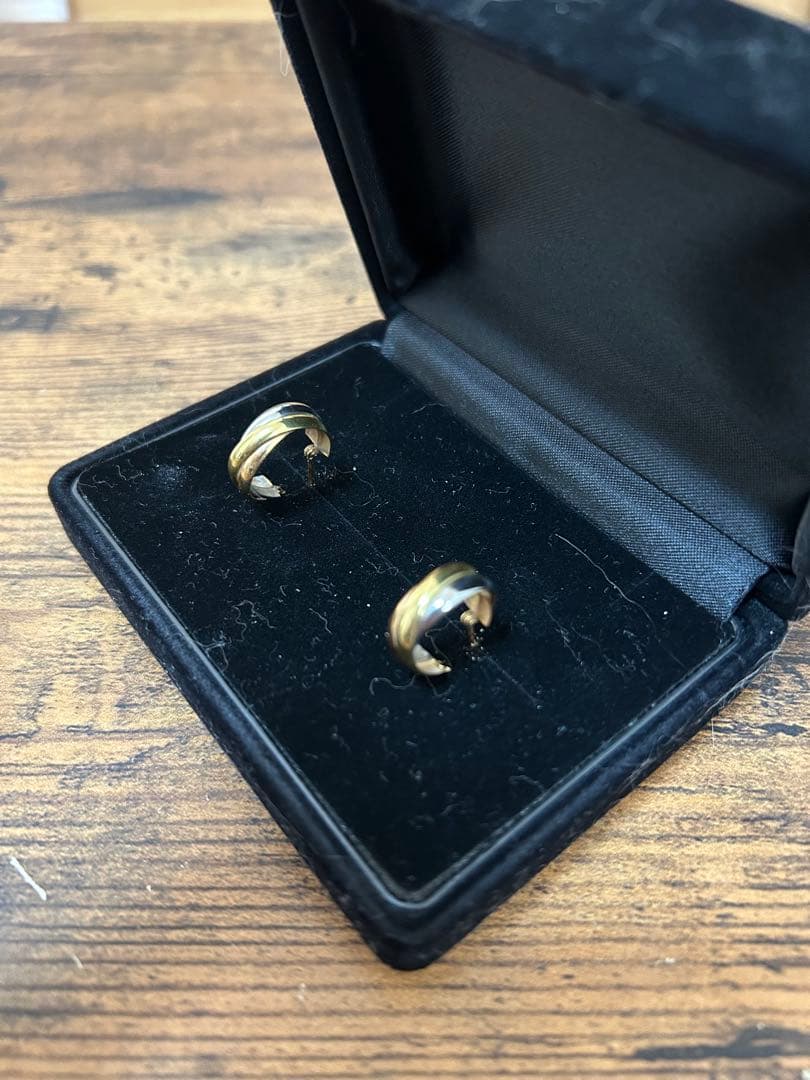 トリニティ　3連フープピアス（k18）（両耳）