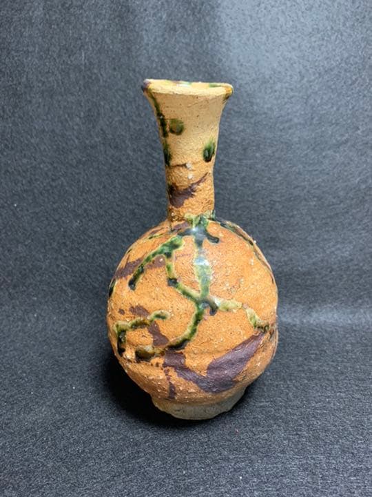 中島卓　伊賀織部　花入　飛鳥窯