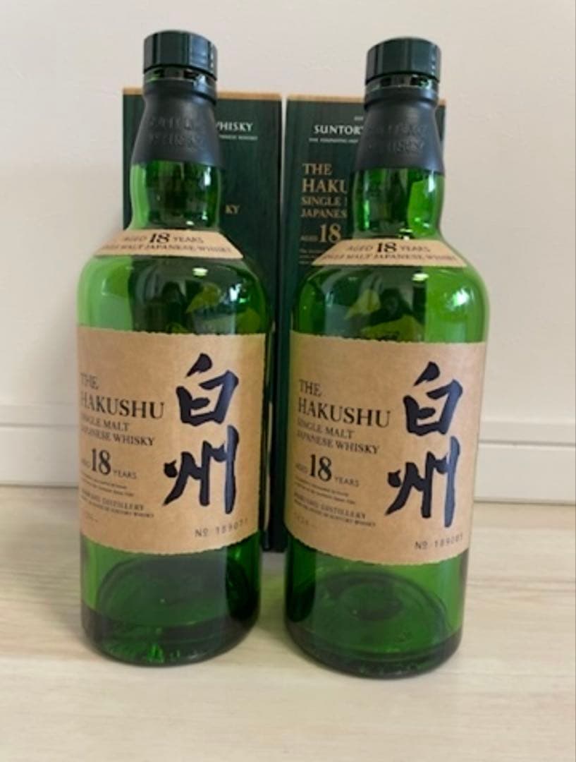 白州18年 空瓶空箱