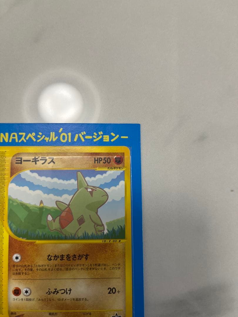 ANAスペシャル 01バージョンのピカチュウとヨーギラスのトレーディングカード