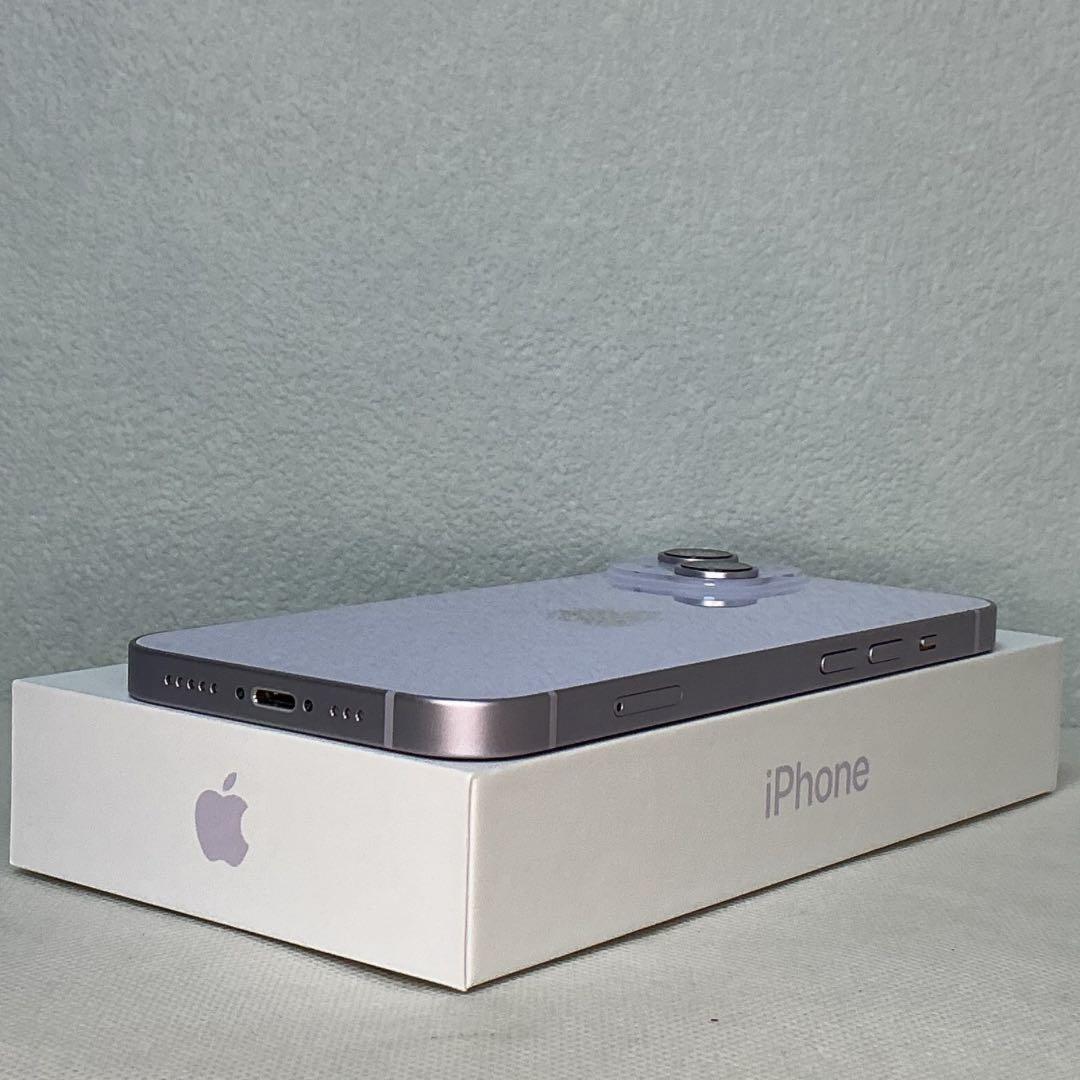 [極美品]IPhone14 ￼新品バッテリー100% SIMフリー