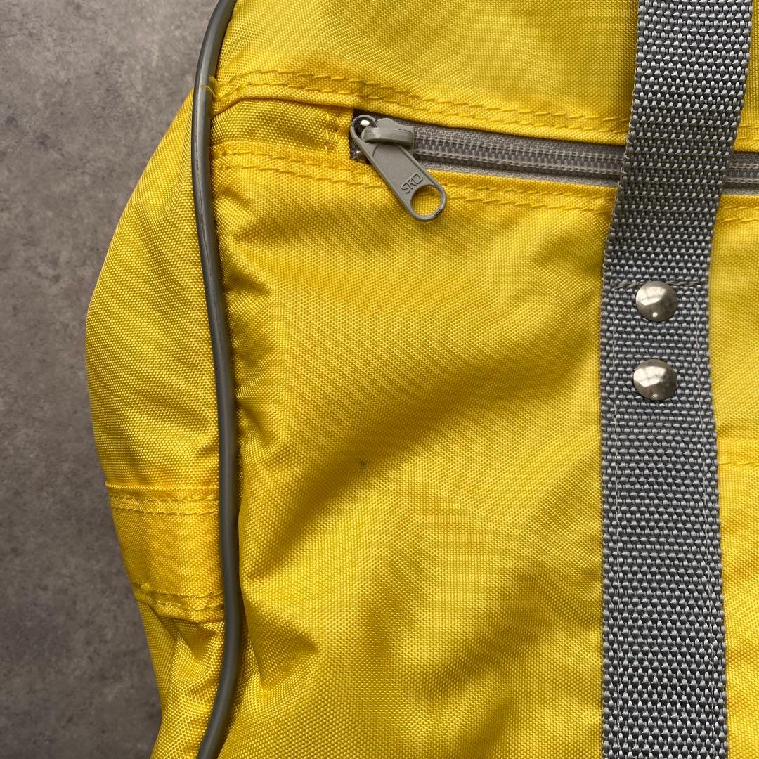 ワッぺ イエロー 黄色 旧型 ワールドペガサス スクバ スクールバッグ　Y2K