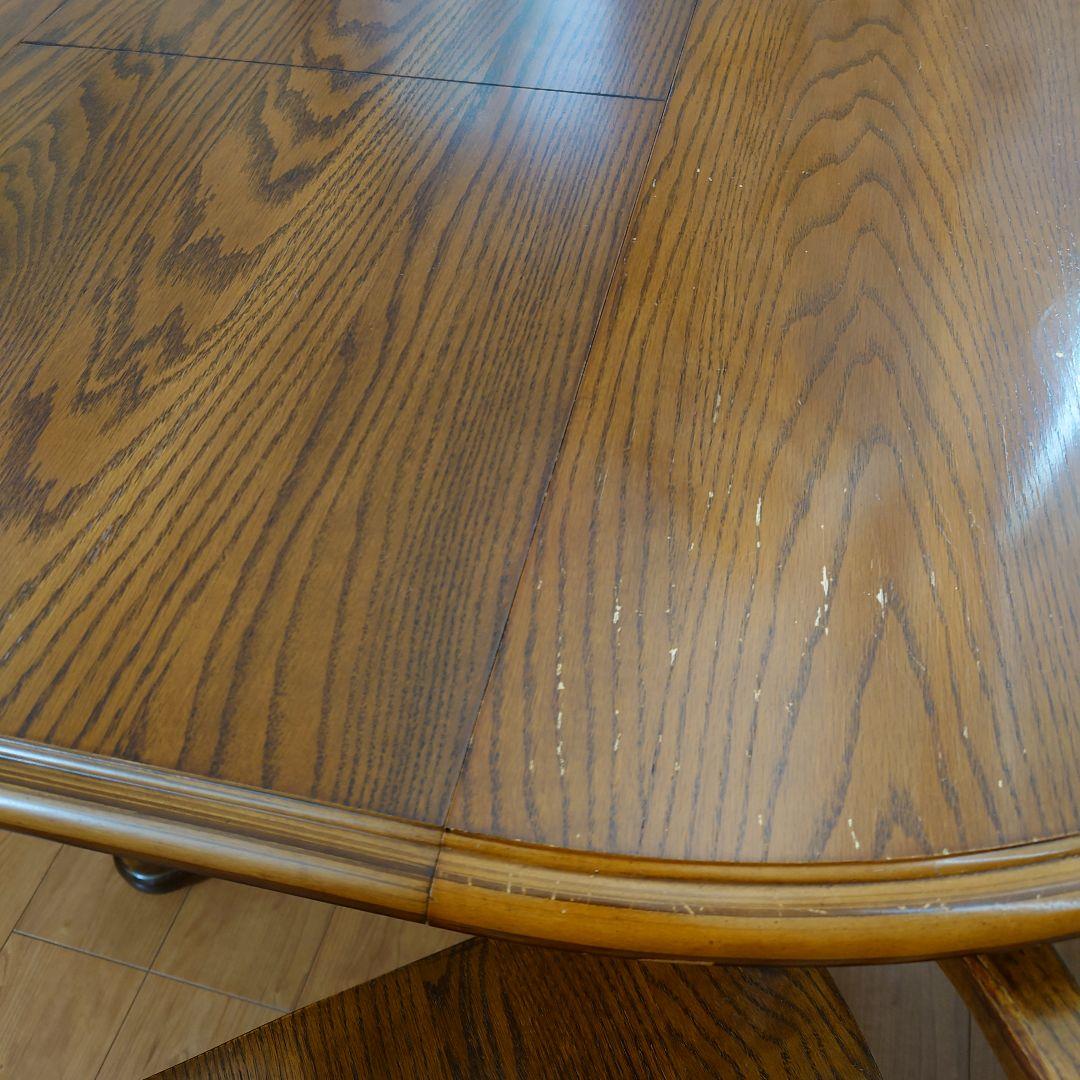 Shin-Lee 伸長式ダイニングテーブル　と籐チェア（２脚）セット