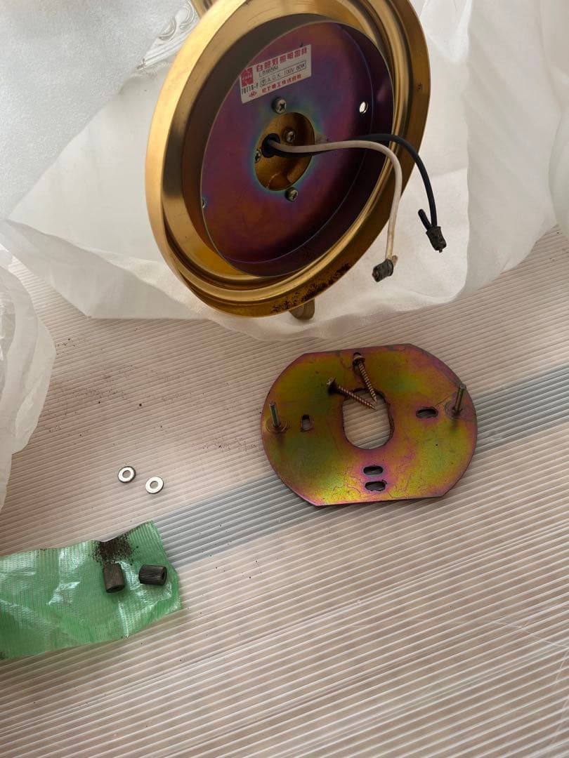 アンティーク昭和レトロ6灯x1と1灯x1シャンデリア