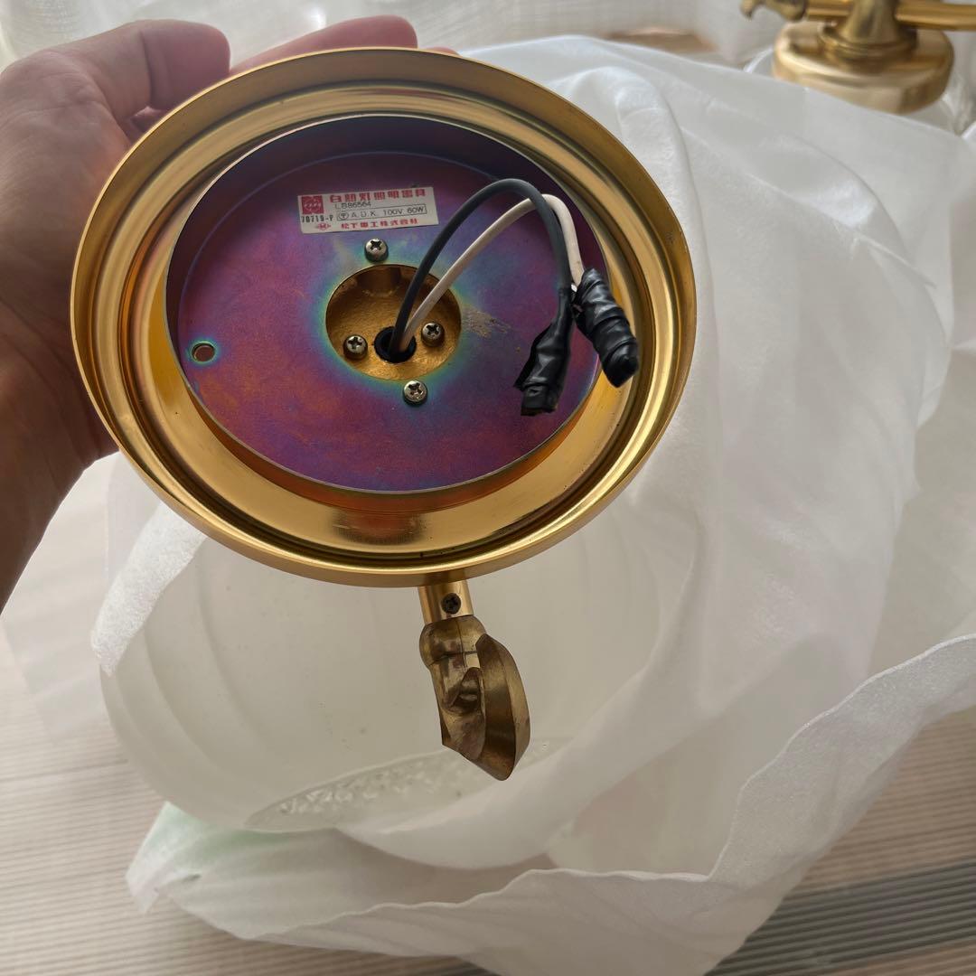 アンティーク昭和レトロ6灯x1と1灯x1シャンデリア