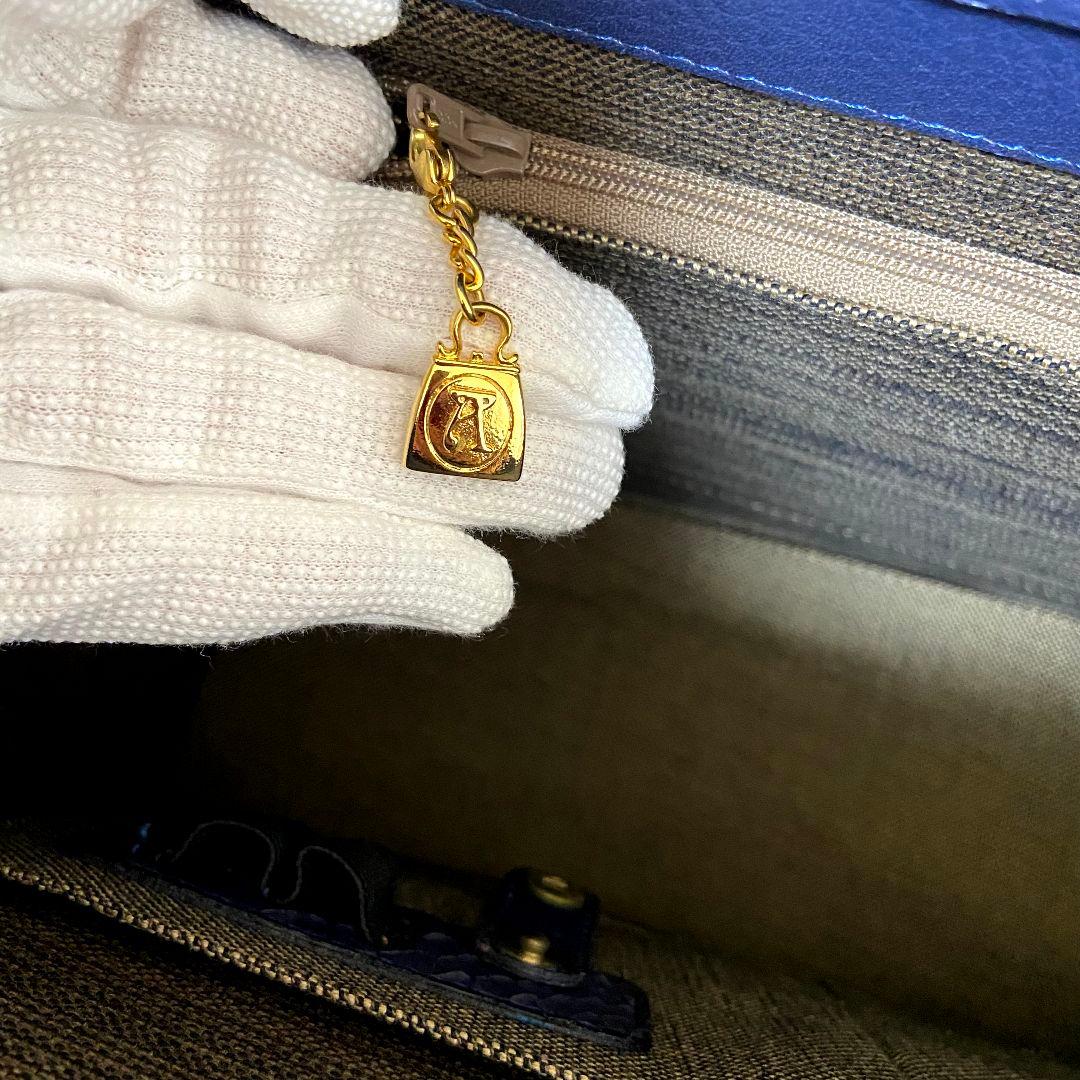 【美品】ANKH-JET　アンクジェット　パイソン　ハンドバッグ　パープル