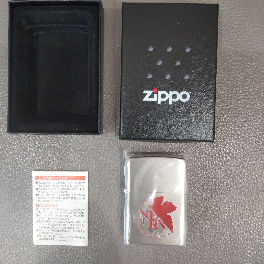 ZIPPO エヴァンゲリヲン ネルフ ライター 赤銀 ジッポ