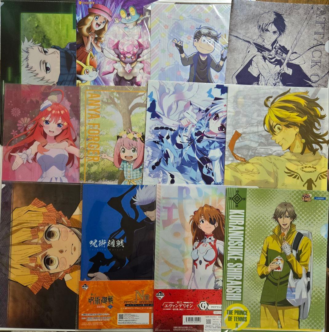 アニメグッズ キャラクターグッズ クリアファイル まとめ売り 300枚以上