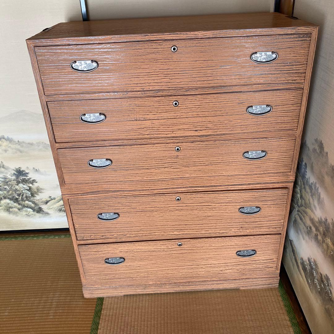 【16日まで限定お値下げ】箪笥 婚礼箪笥 古道具 桐 収納家具 インテリア ①