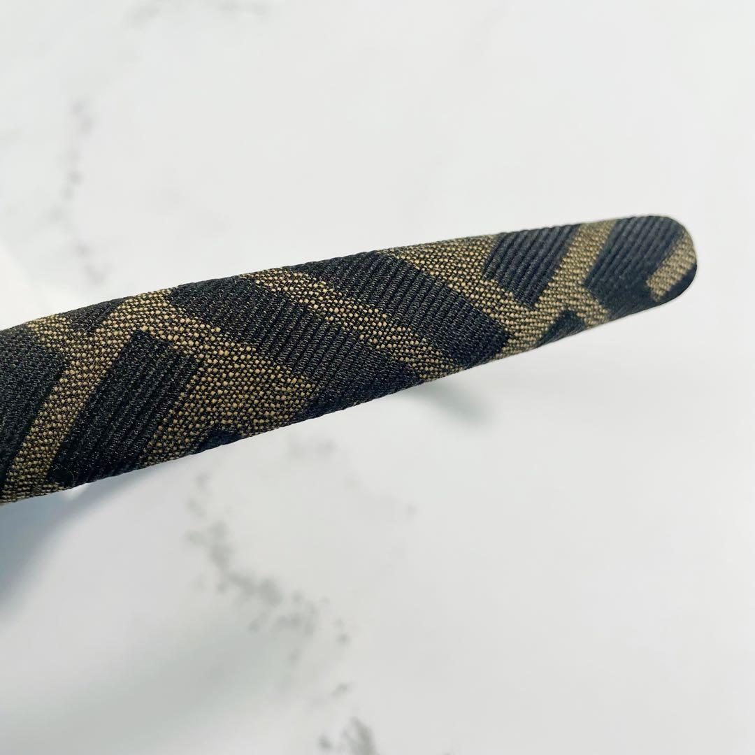 FENDI　フェンディ　カチューシャ　ズッカ柄　ヘアアクセサリー　ヘアバンド