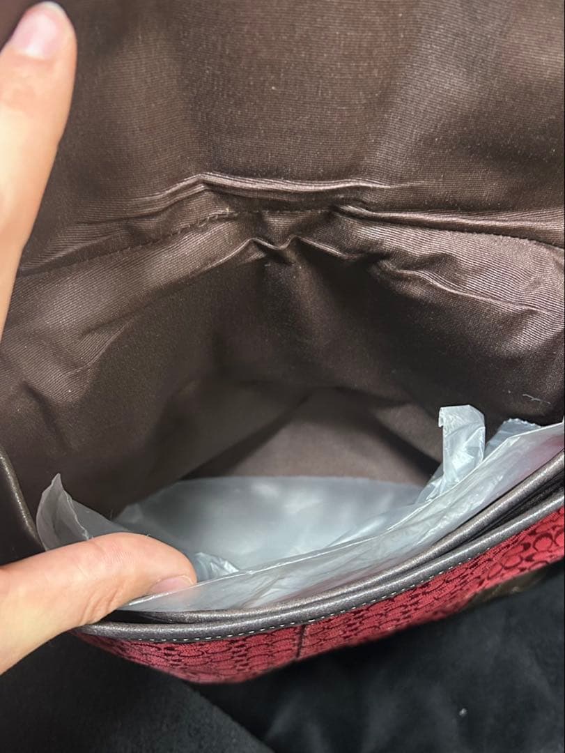 COACH シグネチャー ショルダーバッグ 保存袋付 中型