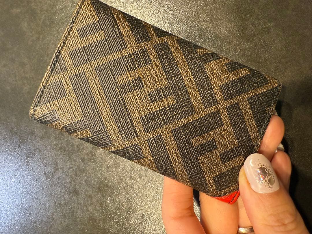 Fendi キーケース レザー キャンバス