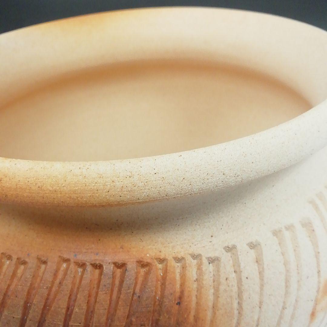 Ｔ４８１　建水　『ハンネラ　建水』『堀野証嗣』　共箱　茶道具