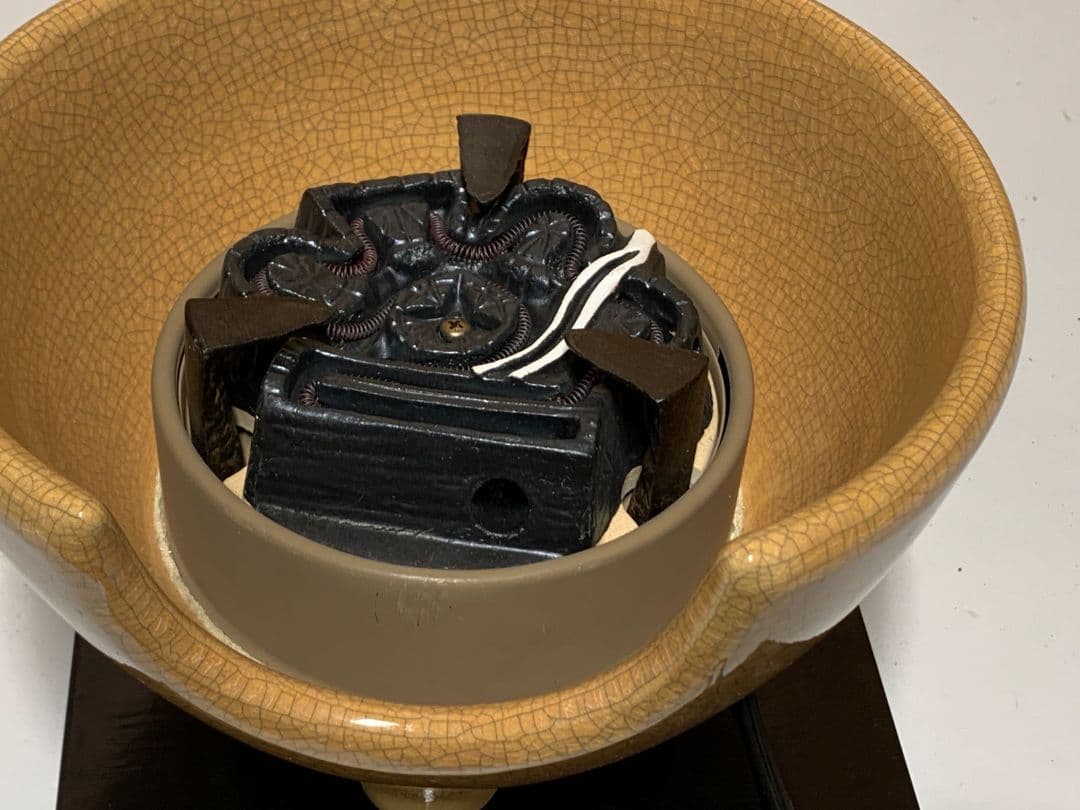 陶器製 電気式風炉 型電熱器　野々田商店