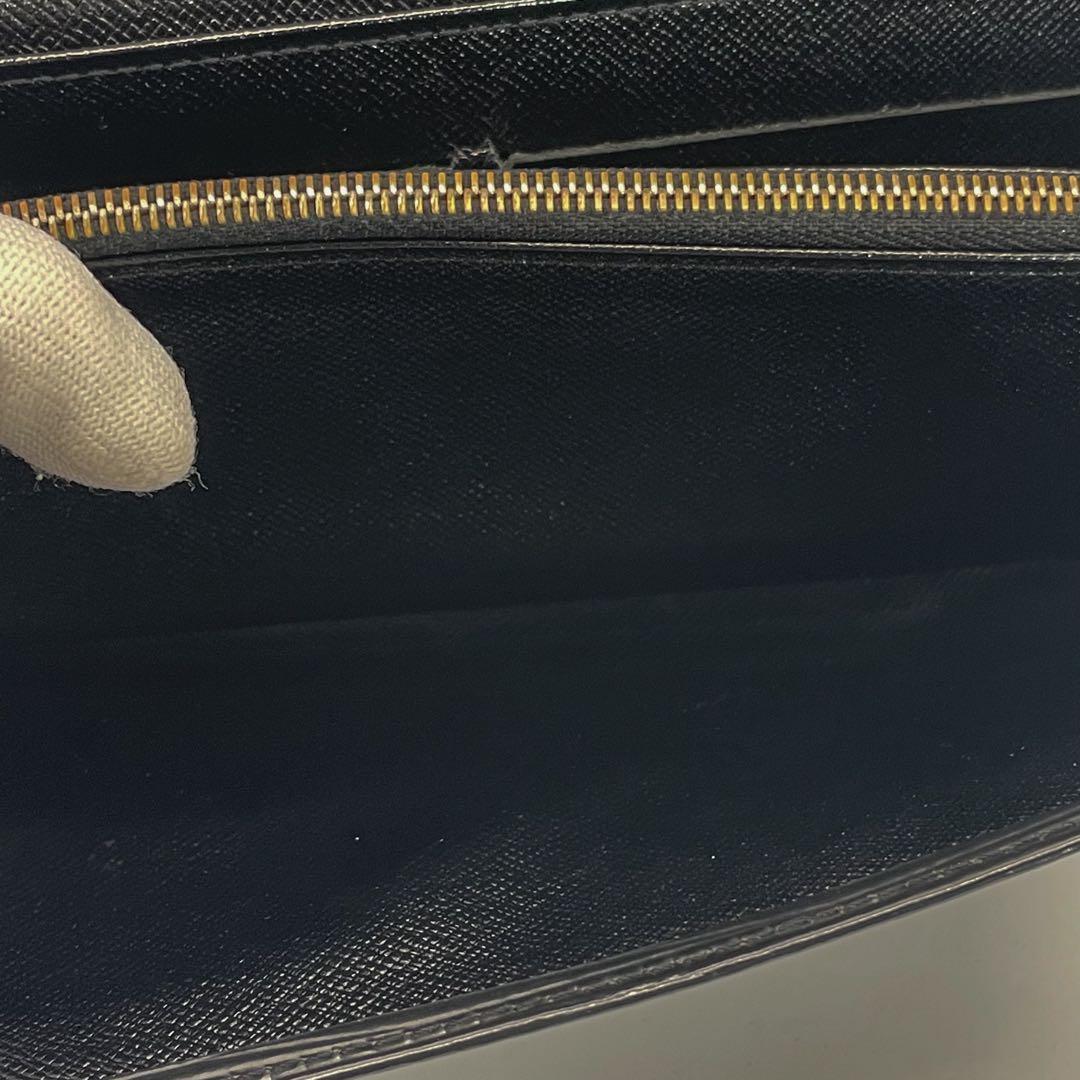 ルイヴィトン　エピ　ポルトモネ　クレディ　ノワール　２つ折り　長財布