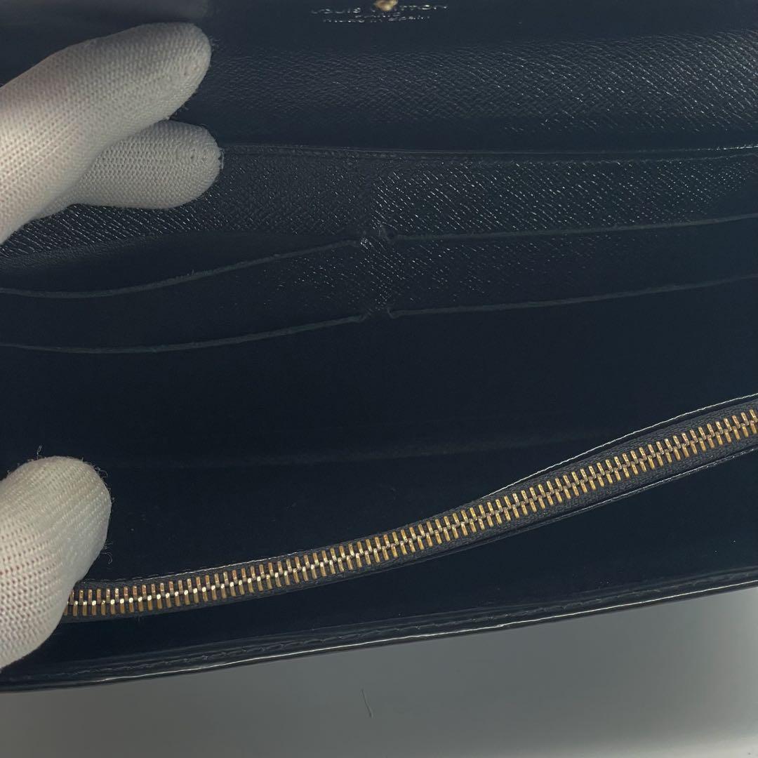 ルイヴィトン　エピ　ポルトモネ　クレディ　ノワール　２つ折り　長財布