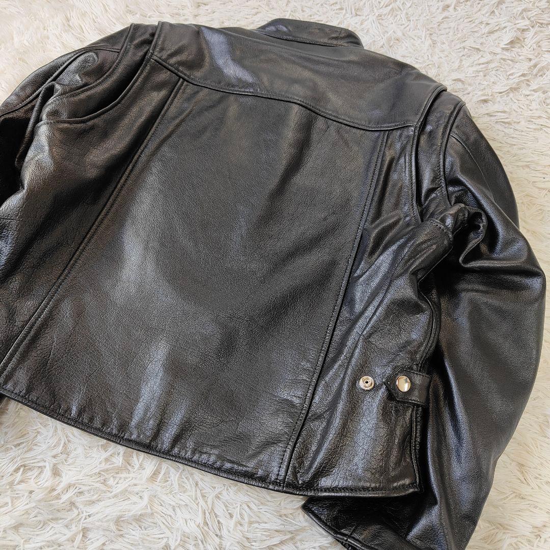 未使用級　ルーキーレザーズ 大きい 3L シングルライダース レザージャケット