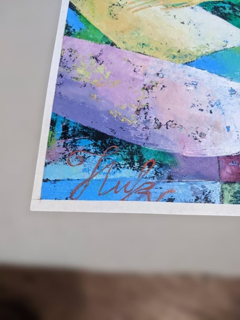 抽象画 女性の裸体 油彩画