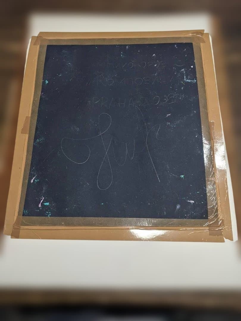 抽象画 女性の裸体 油彩画