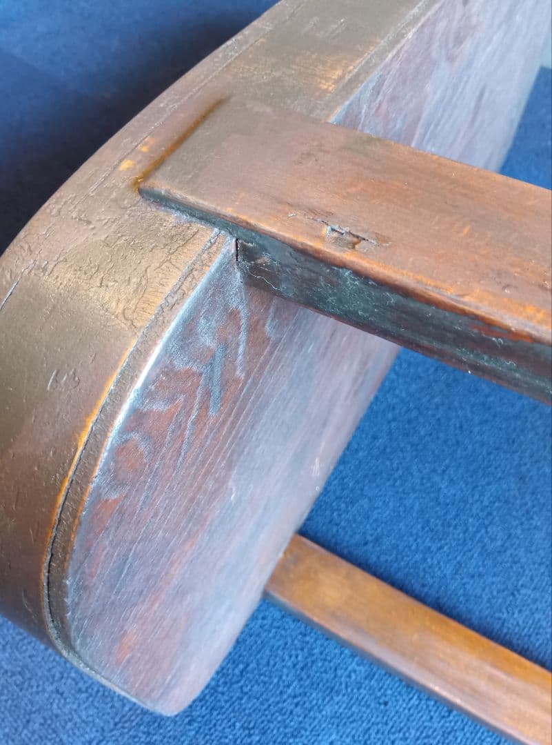 楕円形 木製テーブル　レトロ　ヴィンテージ