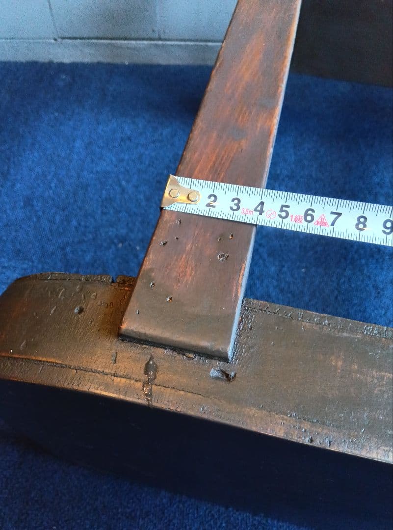 楕円形 木製テーブル　レトロ　ヴィンテージ