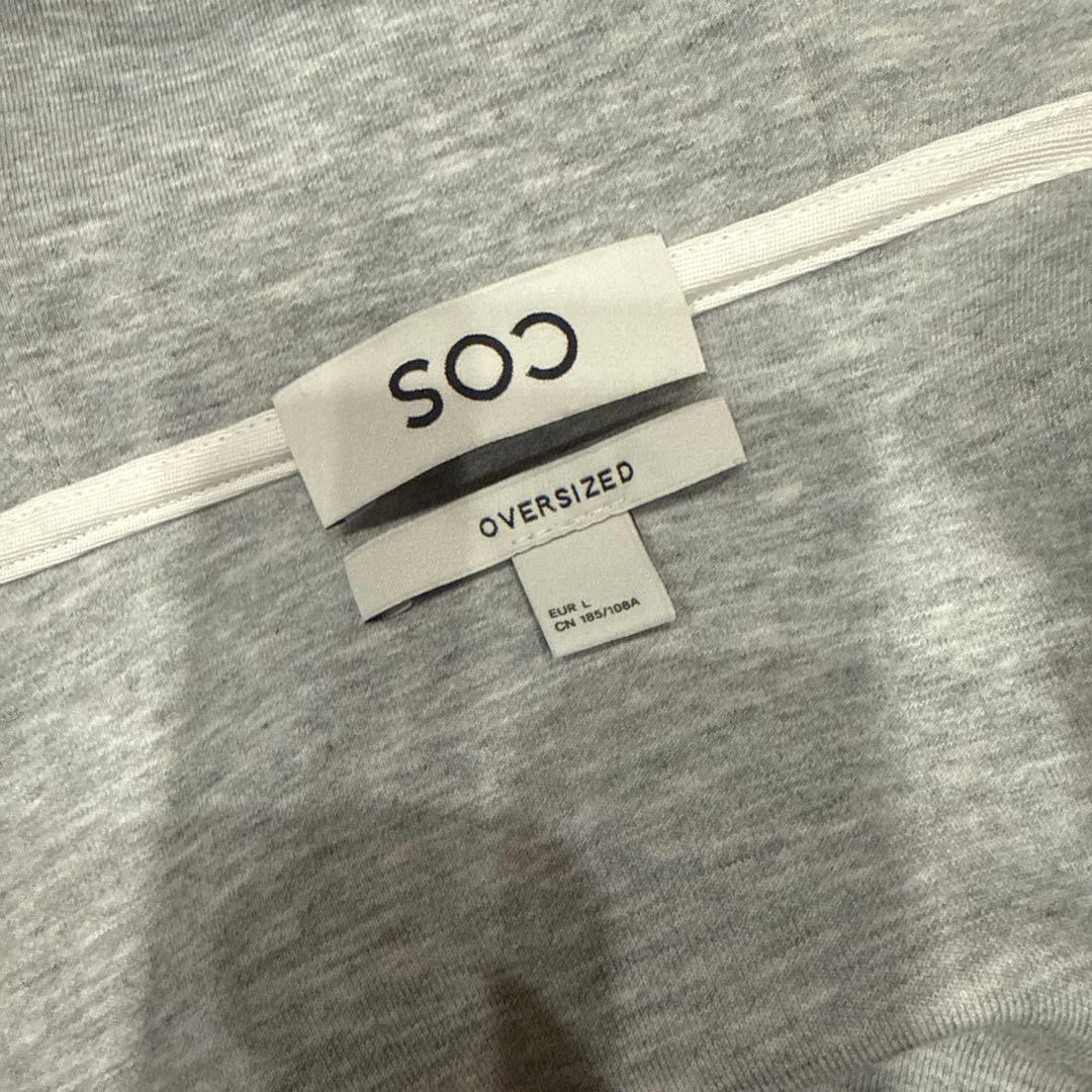 COS オーバーサイズ グレー パーカー Lサイズ