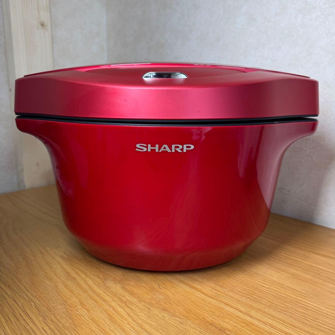 【美品】ヘルシオ ホットクック KN-HW24E　レッド　水なし自動調理鍋