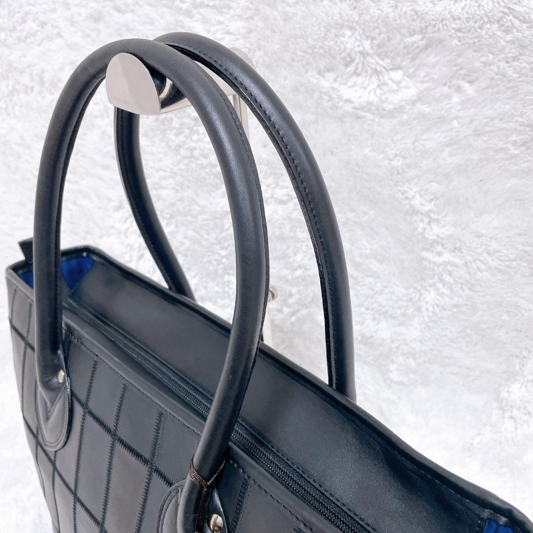 TRION トライオン ハンドバッグ ビジネス クラブレザー A4 ブラック