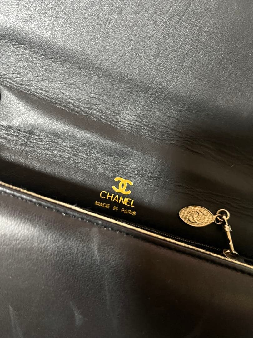Chanel ブラック レザー ショルダーバッグ 本日お値下げ