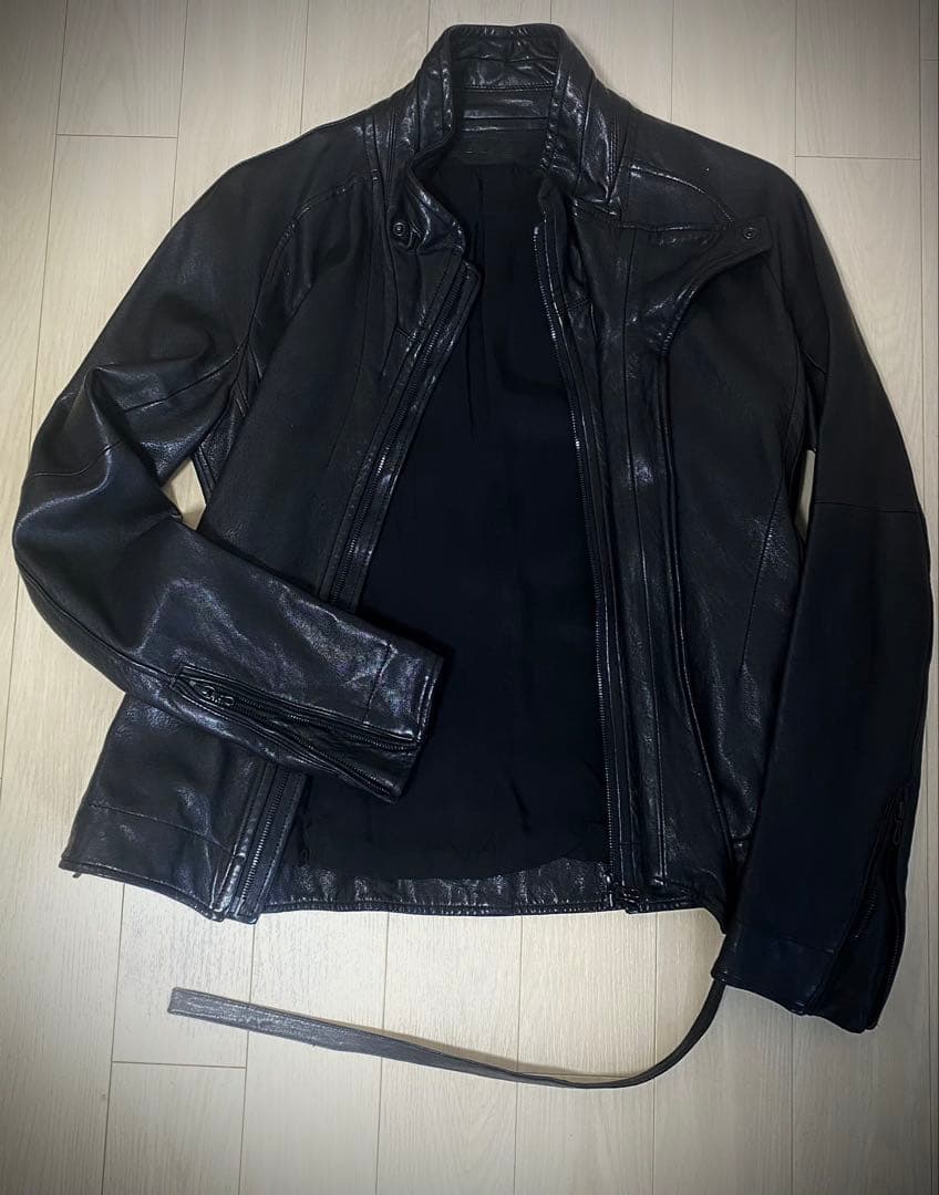 JULIUS ユリウス プロテクション　ライダース　ジャケット　レザー